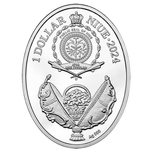 Niue 2024 Faberge Eggs 99.9% Proof Silver Coin 16.81g | Emperio