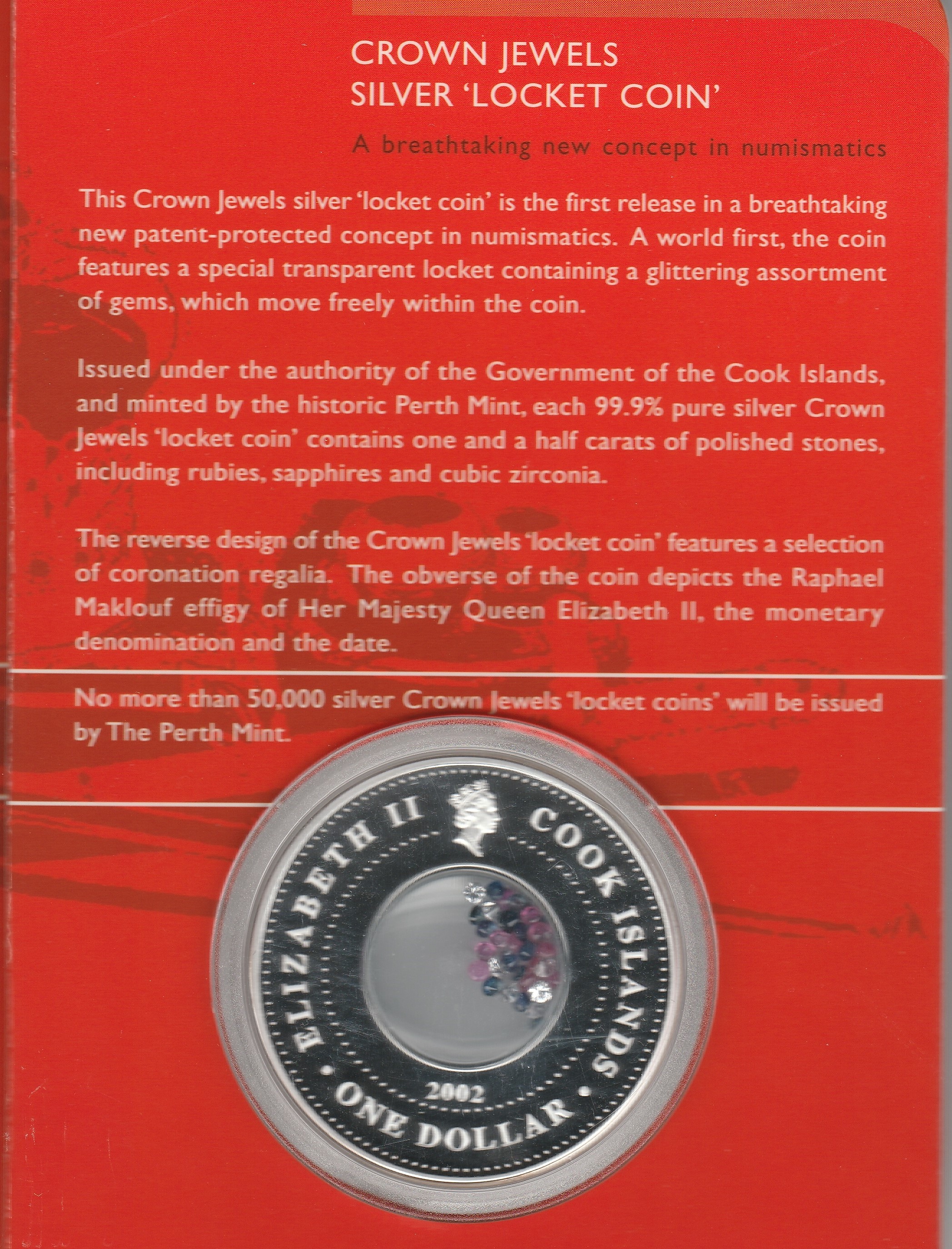 1 Dollar - Elizabeth II (Crown Jewels) - Cook Islands – Numista