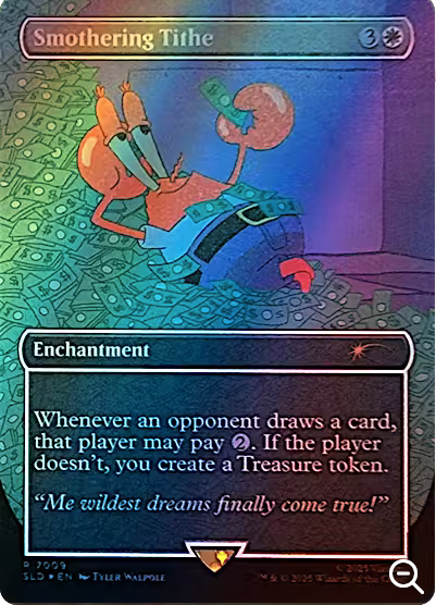 Foil】(SLD-RW)Smothering Tithe/息詰まる徴税【No.7009】【英語