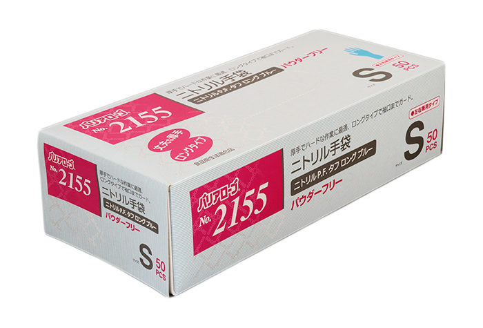 No.2155 ニトリルタフロング ブルー PF L 50枚×12箱 | コクゴeネット
