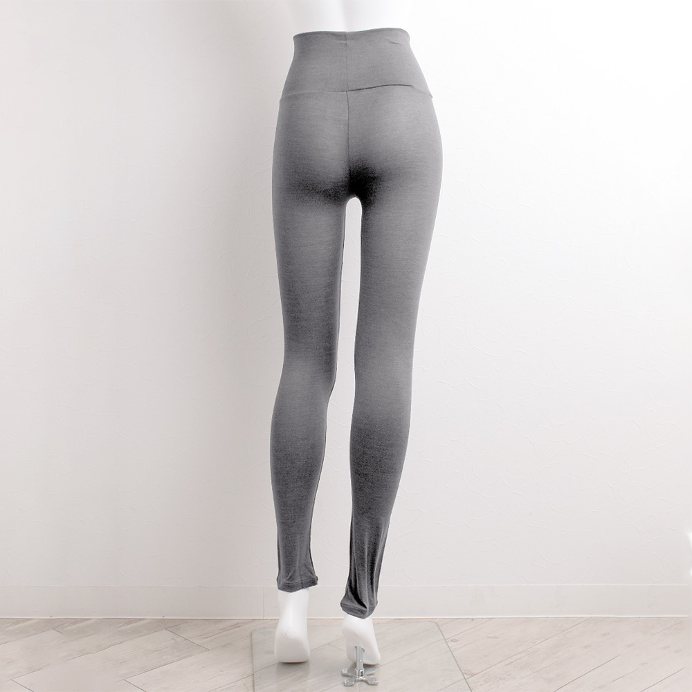 シルク ハイウエスト レギンス ストレッチ ソフトベア天竺 日本製