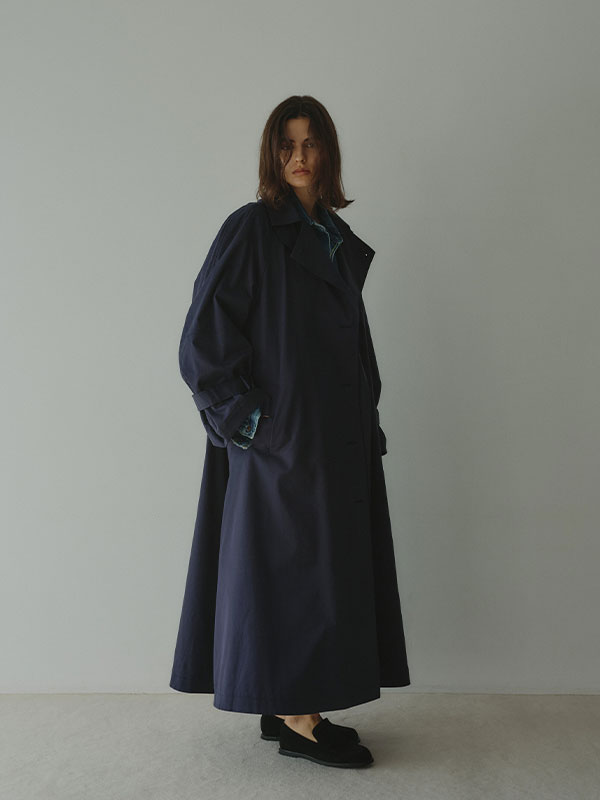 コンシャススリーブトレンチコート(S NAVY): アウター │ ETRE TOKYO