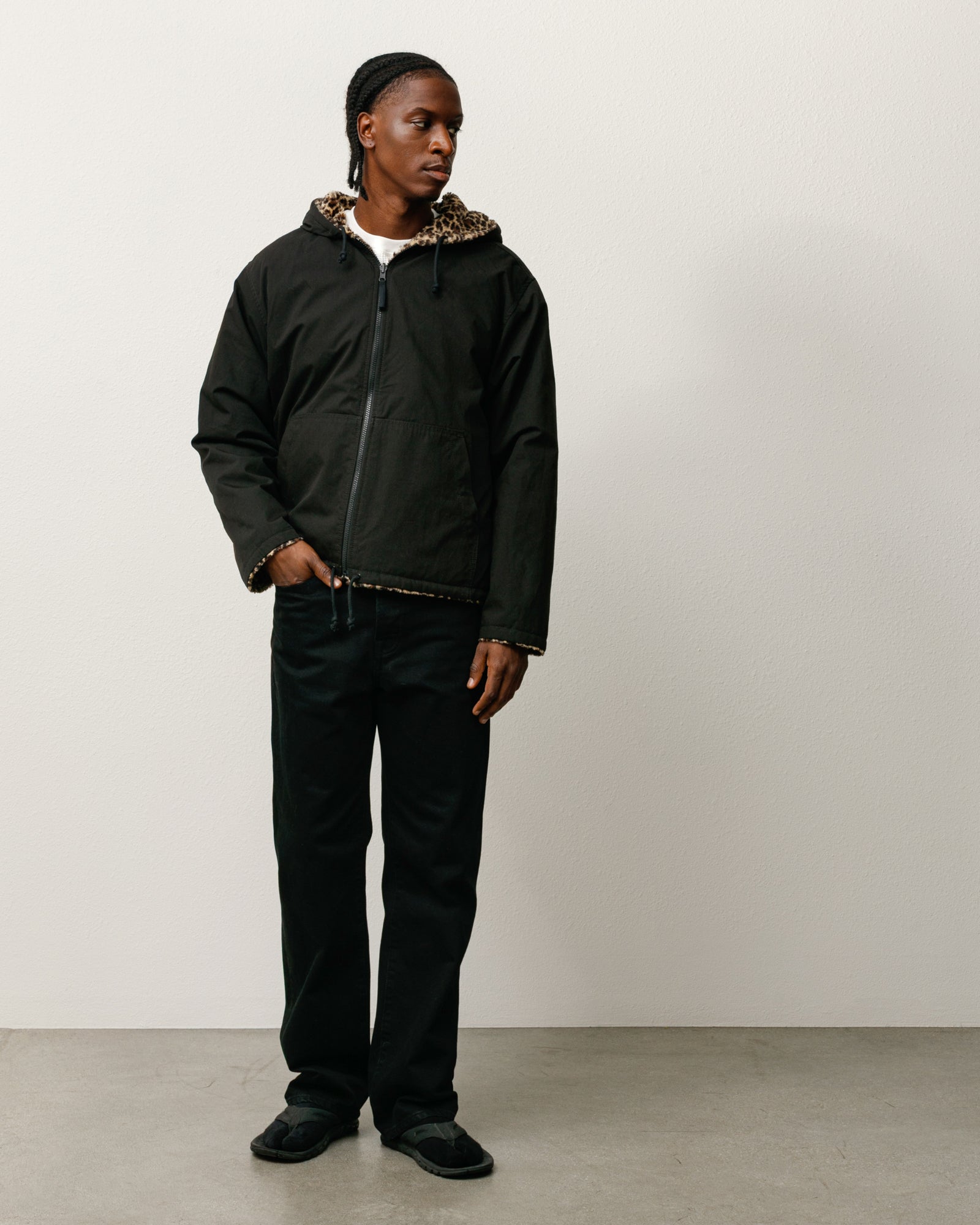 Reversible Hooded Jacket – Leopard | Outerwear | Stüssy Europe