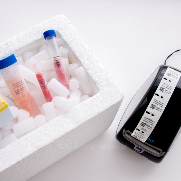 Cryo DTermo™ DYMO互換 超低温対応 透明ラベル 25.4×25.4mm #EDFT-070