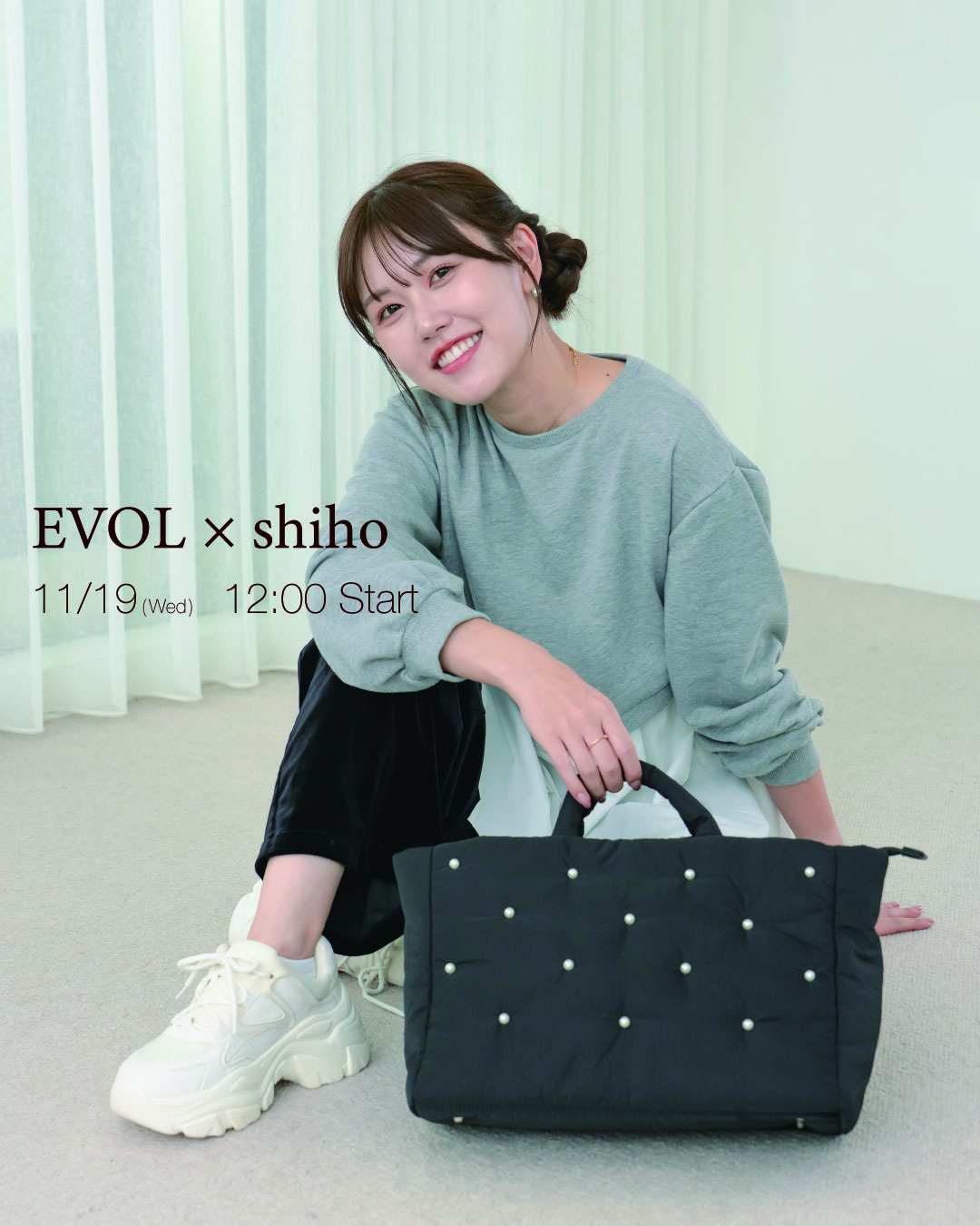 EVOL×shihoコラボバック再販決定！11/19(水)発売スタート！ - EVOL