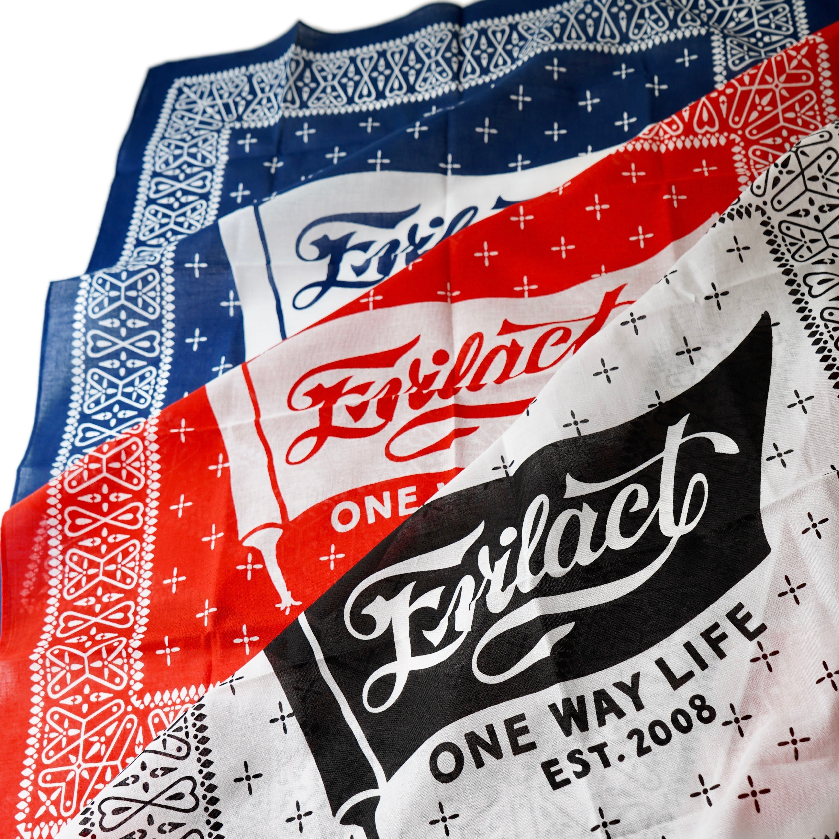 ブランドロゴがあしらわれた拘りのバンダナ – EVILACT ONLINE STORE