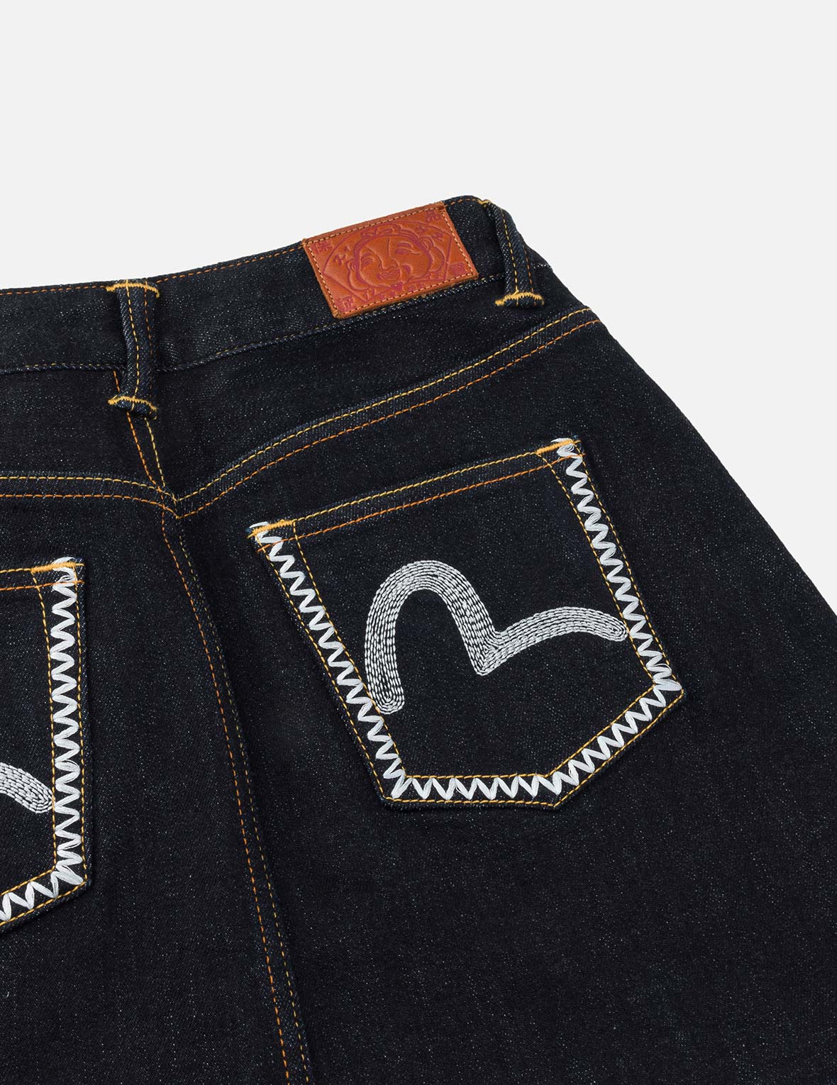 カモメ刺繍 レギュラーフィット デニムスカート – EVISU