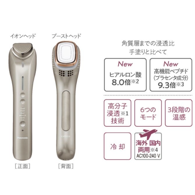 レンタル] パナソニック イオン美顔器 イオンブースト マルチ EH-ST0A