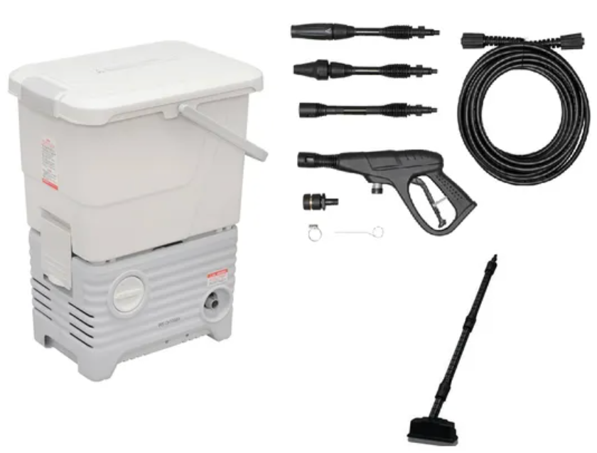 レンタル] アイリスオーヤマ 高圧洗浄機 タンク式 デッキブラシセット