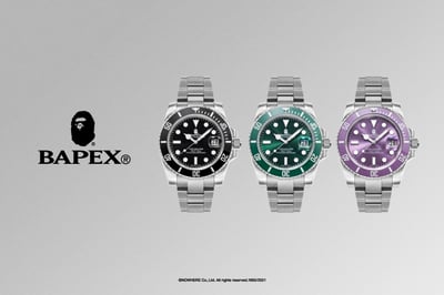 ア ベイシング エイプ®から新作時計、ヴィンテージデザインの「サル