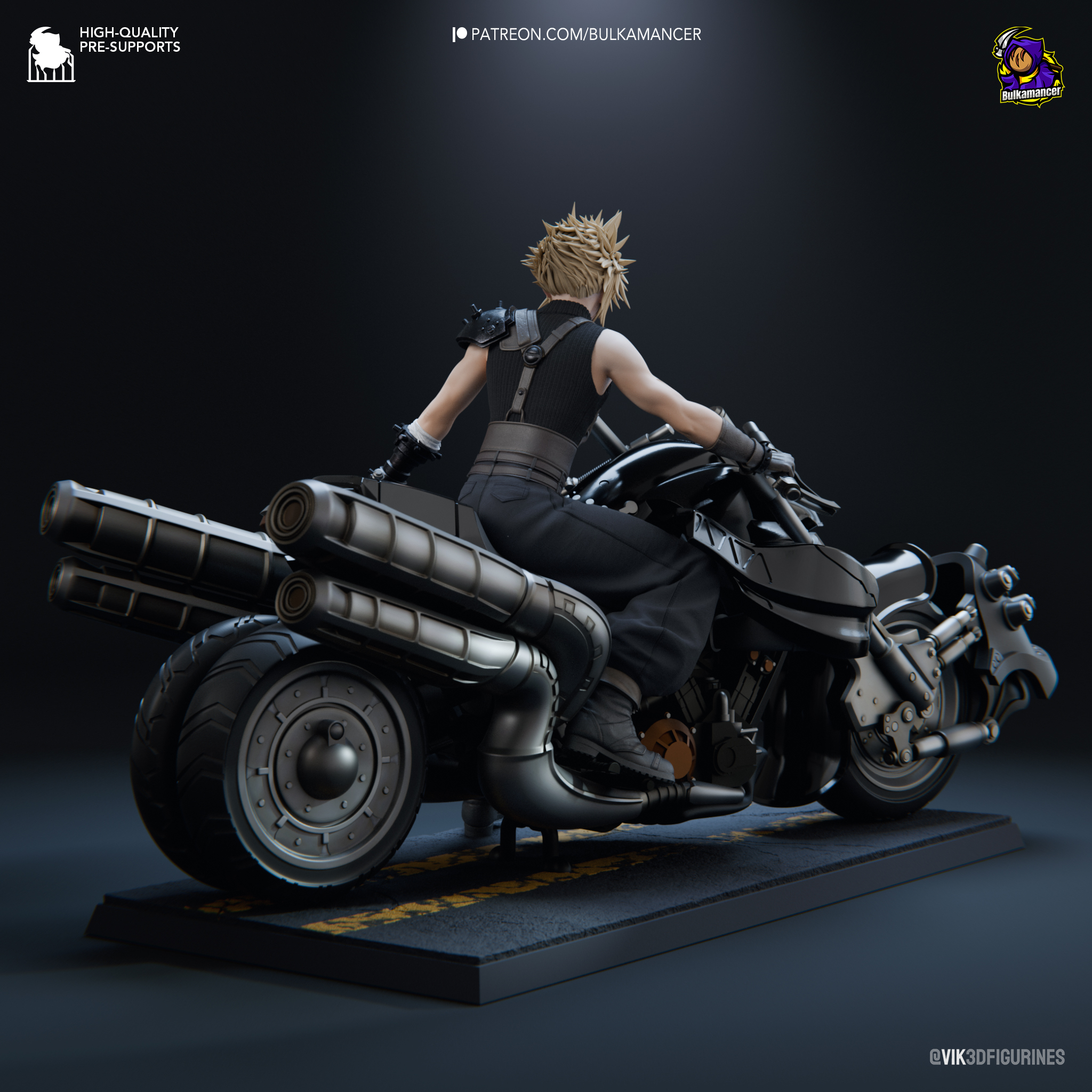 ☁️ Cloud Strife on Hardy-Daytona | Final Fantasy VII | 213mm