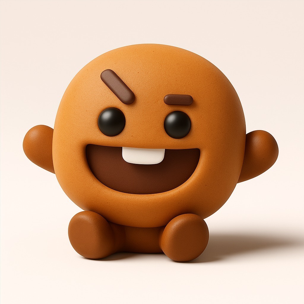 🔑 SHOOKY (슈키) Suga BT21 BTS Key ring・ STL File for 3D printing