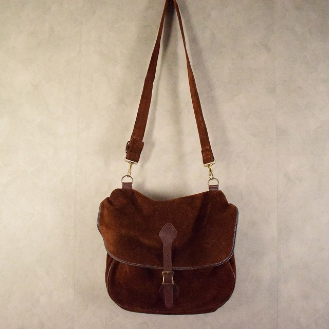60年代 エルエルビーン スウェードレザー メッセンジャーバッグ