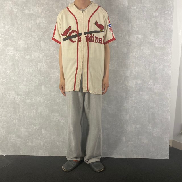 60年代 ジップ 半袖 アイボリー｜ヴィテージ古着屋Feeet 通販 名古屋
