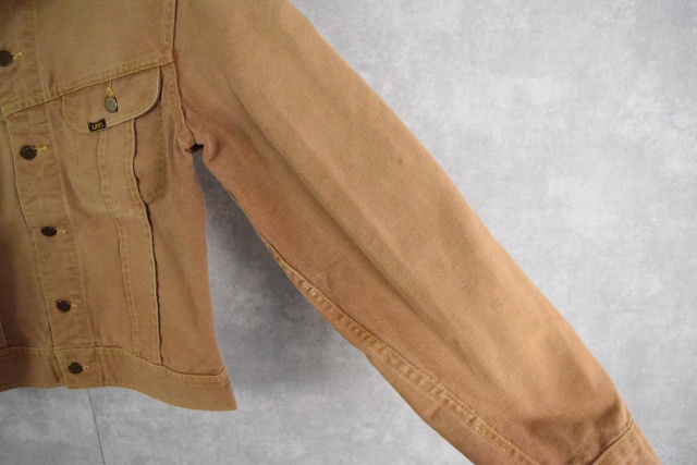 70s 70年代 リー アメリカ製 デニムジャケット Gジャン 茶 |ビンテージ