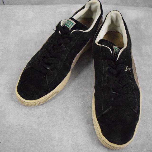 90年代 90s プーマ スエード ヌバック レザー 黒 ブラック
