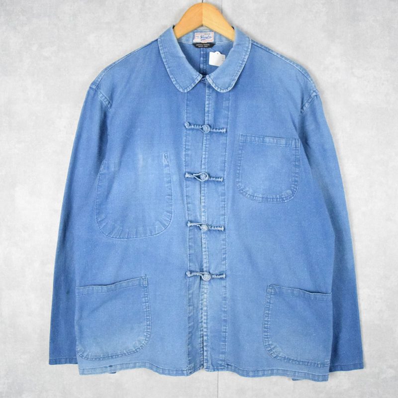 インディゴ 紺 ネイビー フランス 移民 | ヴィテージ古着屋Feeet 通販