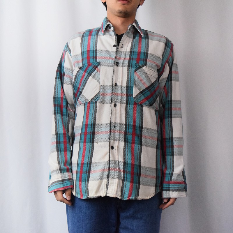 80s 80年代 セントジョーンズベイ 長袖 ビッグマックフランネルシャツ