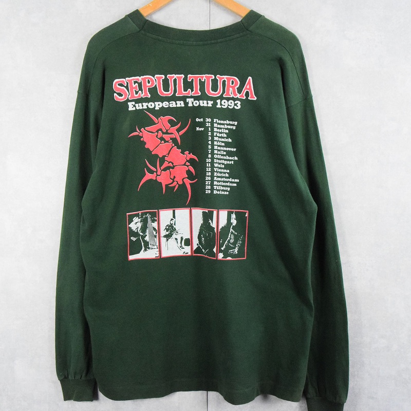 90年代 90s セパルトゥラ 長袖 バンT ミュージック 音楽 | ビンテージ