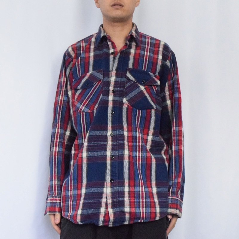 80s 80年代 アメリカ製 チェック柄 ワーク | ビンテージ古着屋Feeet