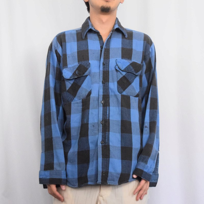 70s 80s 70年代 80年代 ファイブブラザーズ アメリカ製 青 ブルー 黒