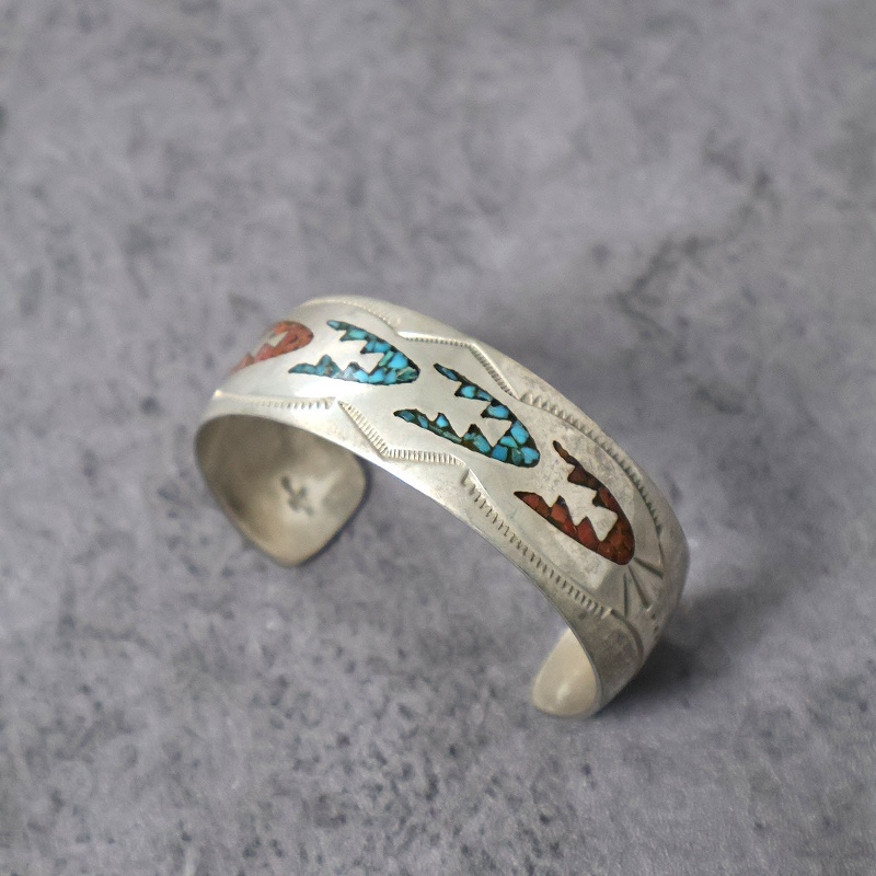Indian Jewelry ナバホ バングル Fred Harvey 蛇 vintage ナバホ