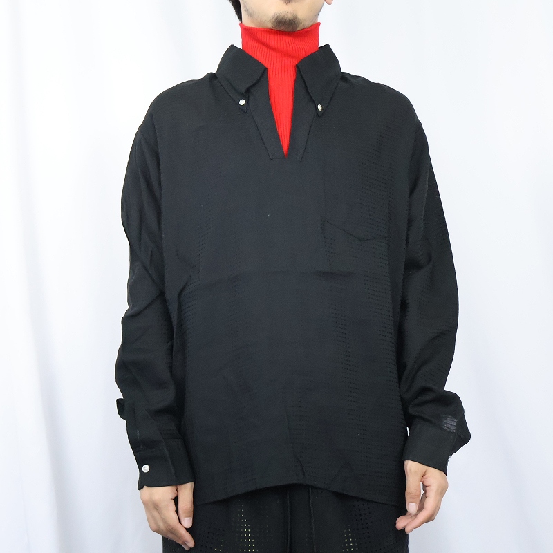 60年代 60s 長袖シャツ 黒 ブラック │ヴィテージ古着屋Feeet 通販