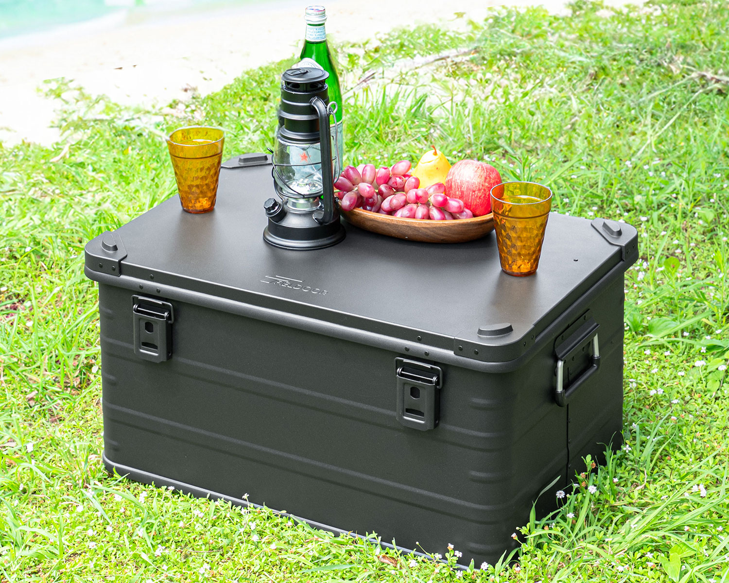 FIELDOOR（フィールドア） | アルミコンテナボックス ブラック S/M/L