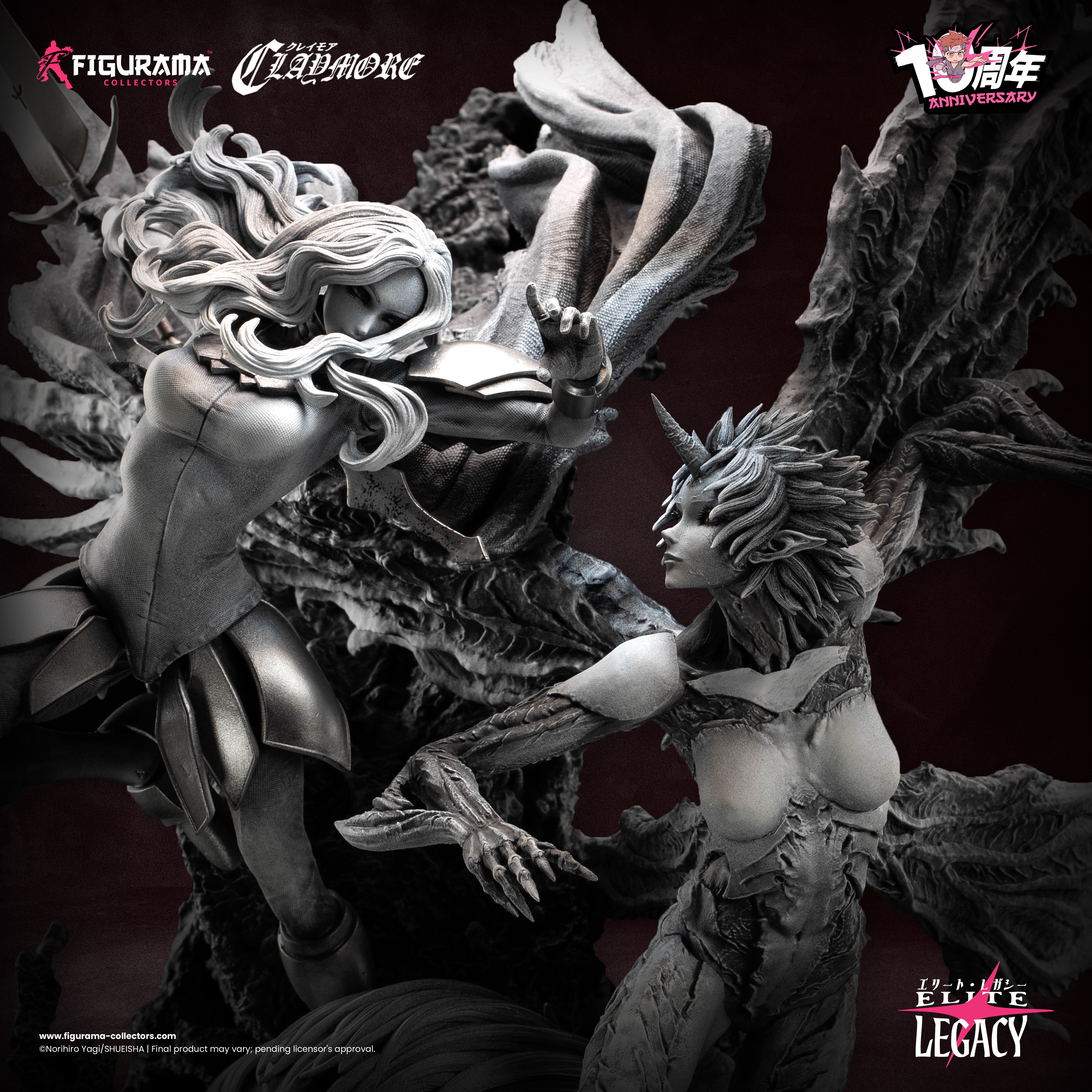 Claymore: Teresa vs. Priscilla 10th anniversary edition statue