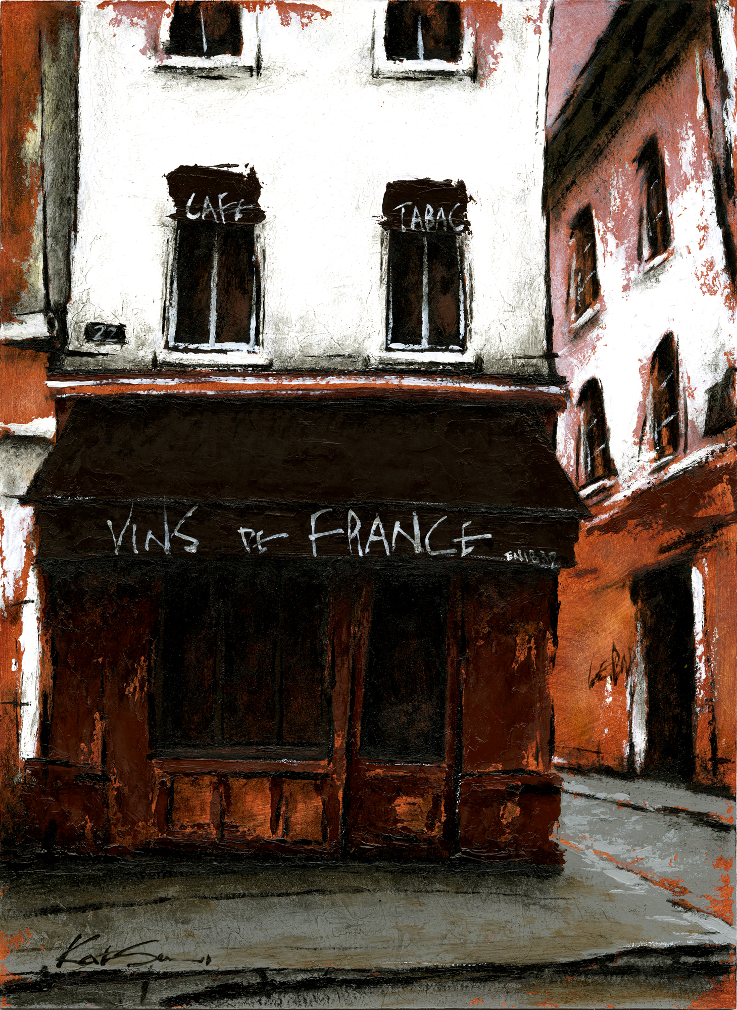 海外作家 ロディカ・イリエスク 油絵 絵画 風景画 パリの街並み 額装