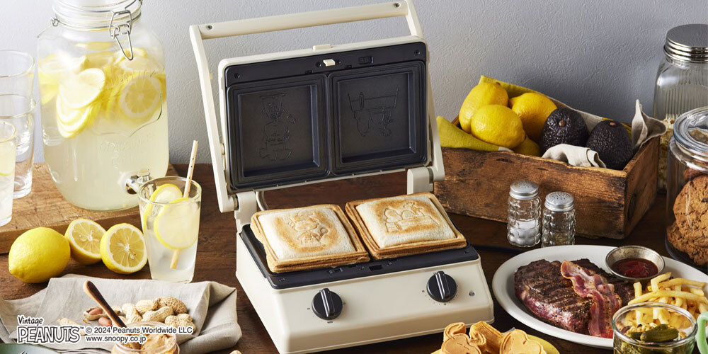 PEANUTS グリルサンドメーカーダブル用 ホットサンドプレート の通販