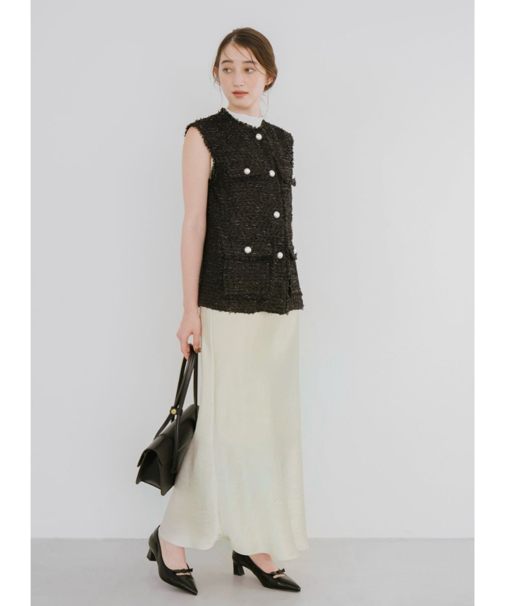 EC限定】ノーカラーツイードジレ｜Stola.（ストラ）公式通販サイト