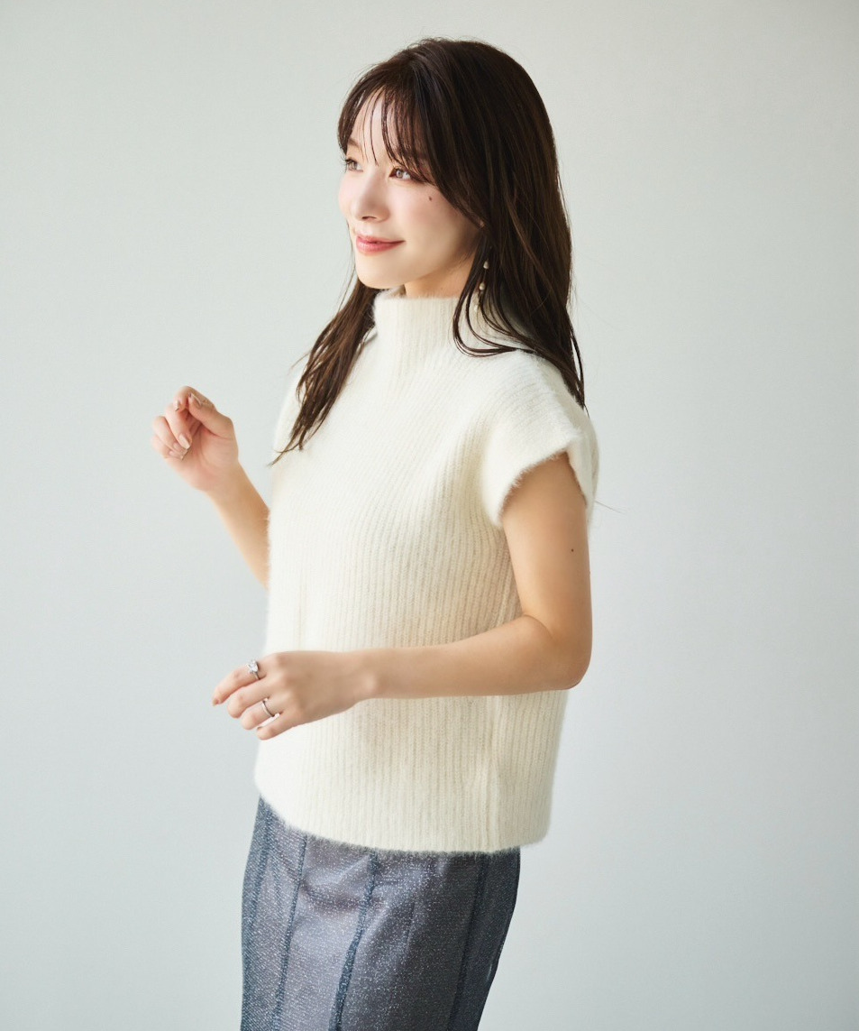 カシミヤアームウォーマー付きニット｜PETAL ONLINE（ペタルオンライン）