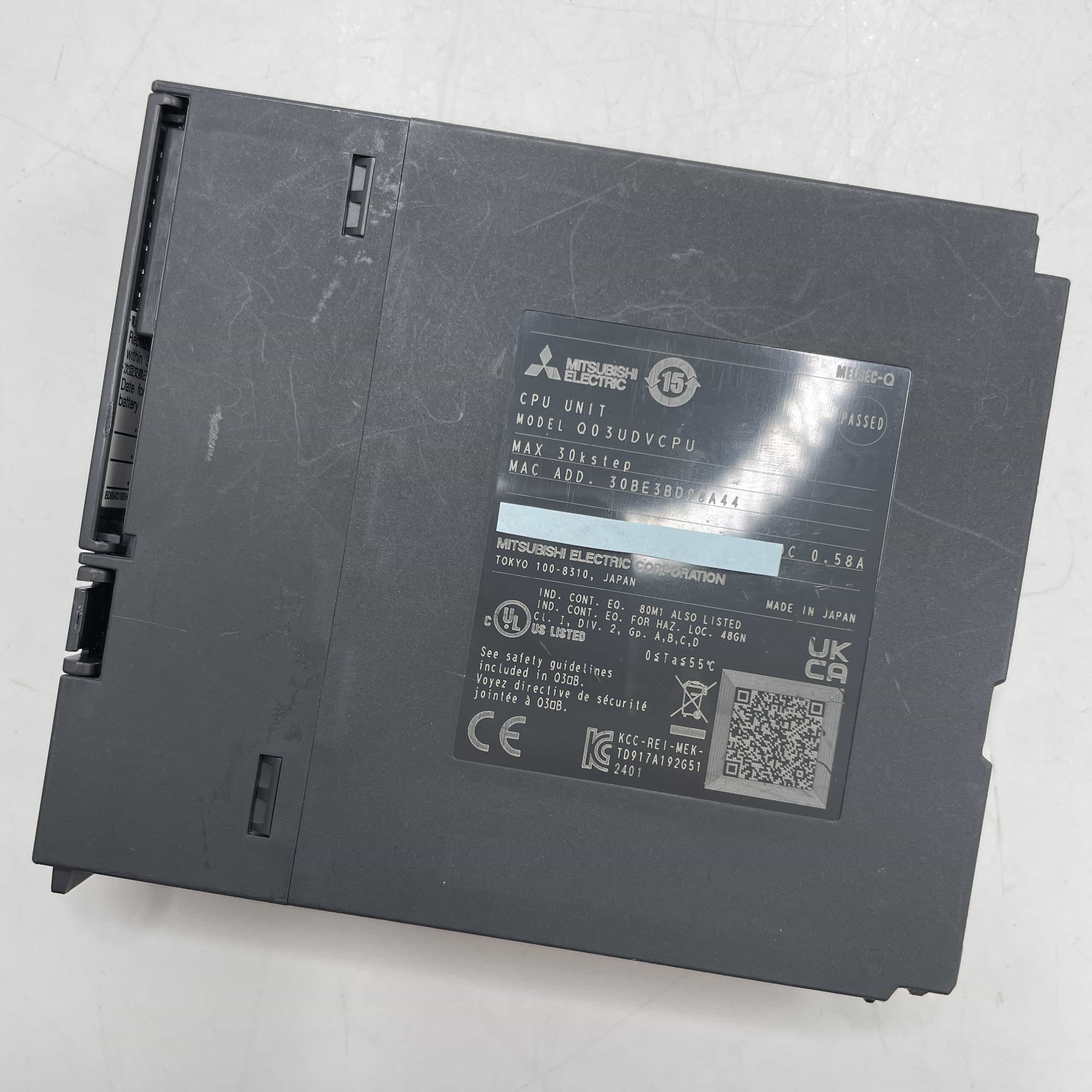 Q03UDVCPU 2024年製 MELSEC-Q シーケンサ CPUユニット 三菱電機 | 中古