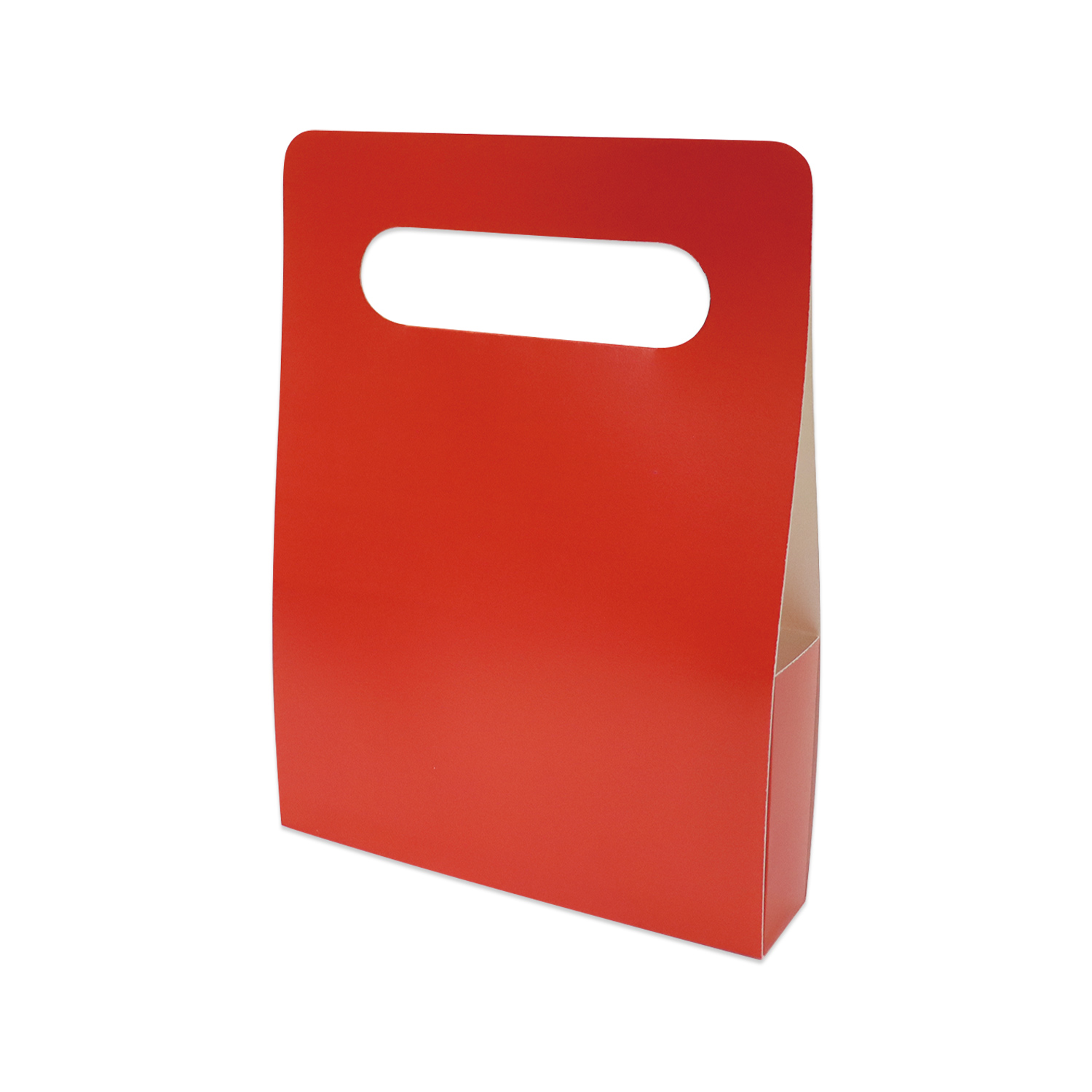 ソフトマット手提げカートン〈レッド〉|包装資材・パッケージの株式