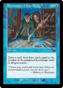Foil】《蓄積した知識/Accumulated Knowledge》[NEM] 青C | 日本最大級