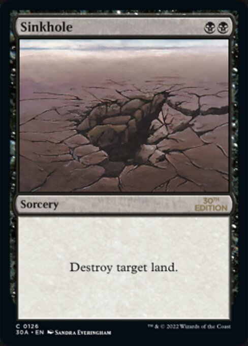 陥没孔/Sinkhole》[30A] 黒C | 日本最大級 MTG通販サイト「晴れる屋」
