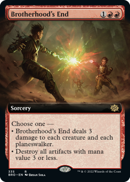 128)《兄弟仲の終焉/Brotherhood's End》[BRO] 赤R | 日本最大級 MTG