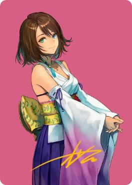 箔押し】(048)【アート・カード】スピラの希望、ユウナ[FIN] | 日本