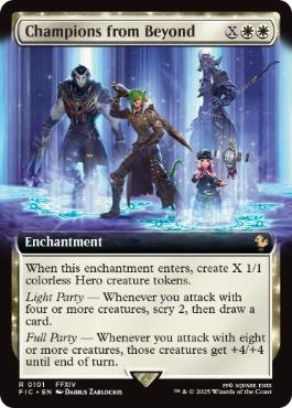 Foil】(101)□拡張アート□《稀なるつわもの/Champions from Beyond