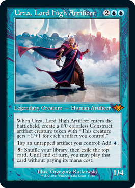 075)《最高工匠卿、ウルザ/Urza, Lord High Artificer》[MH1] 青R