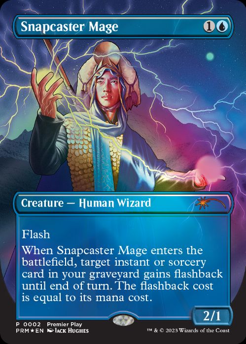 瞬唱の魔道士/Snapcaster Mage》(Premier Play)[流星マーク] 青 | 日本