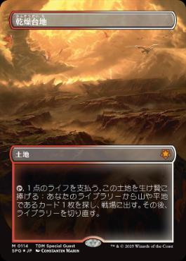ドラゴンスケイル・Foil】(114)□ボーダーレス□《乾燥台地/Arid Mesa