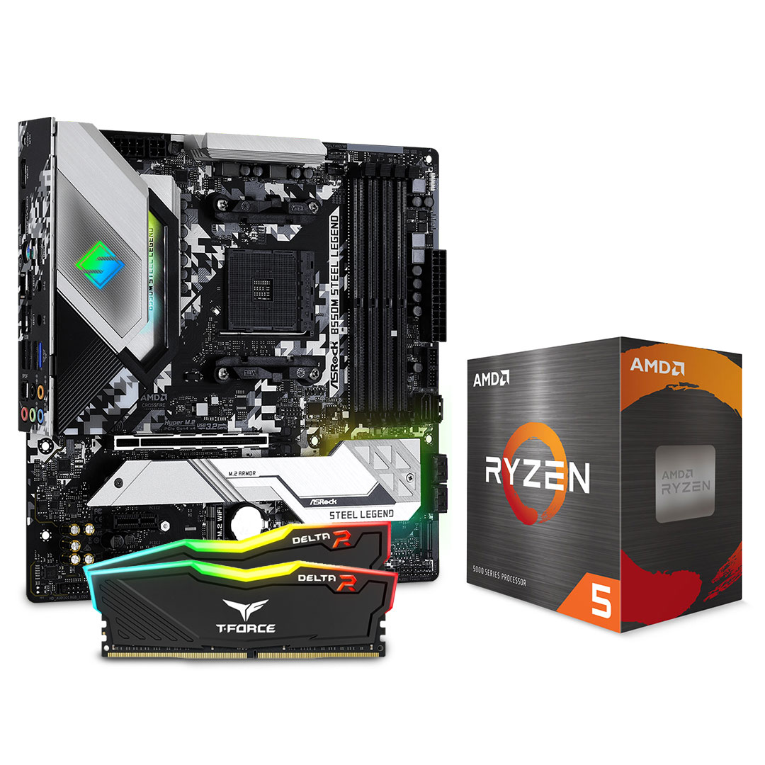 RYZEN5 5600X B550M steel legendマザーなどセット Amazon | ASRock