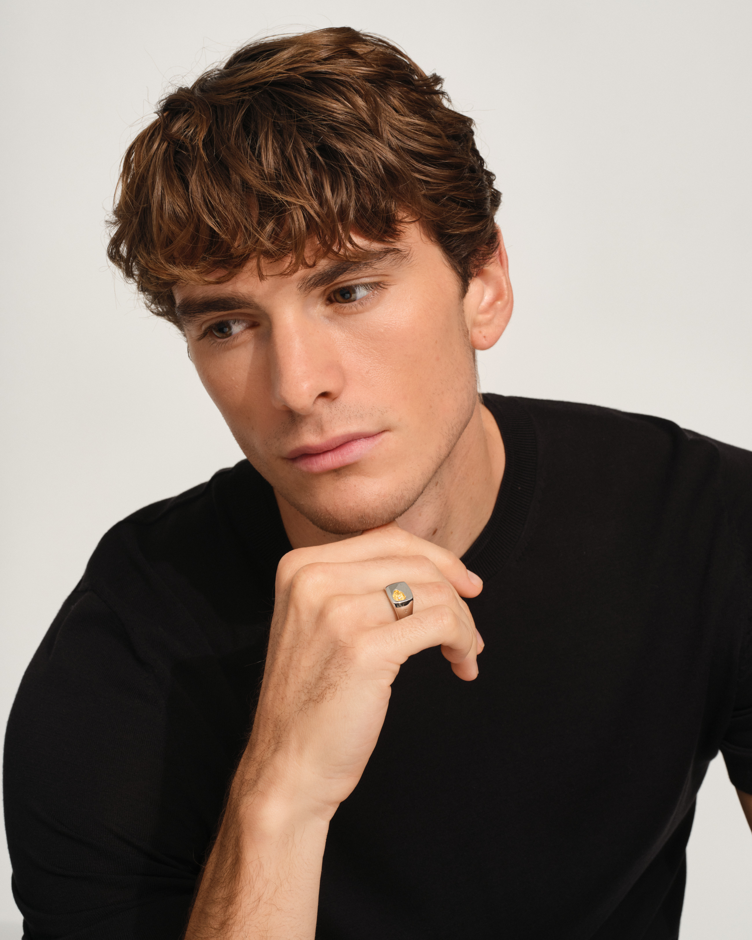 Mined Ring Large Diamond - Tom Wood Project Official Online Store