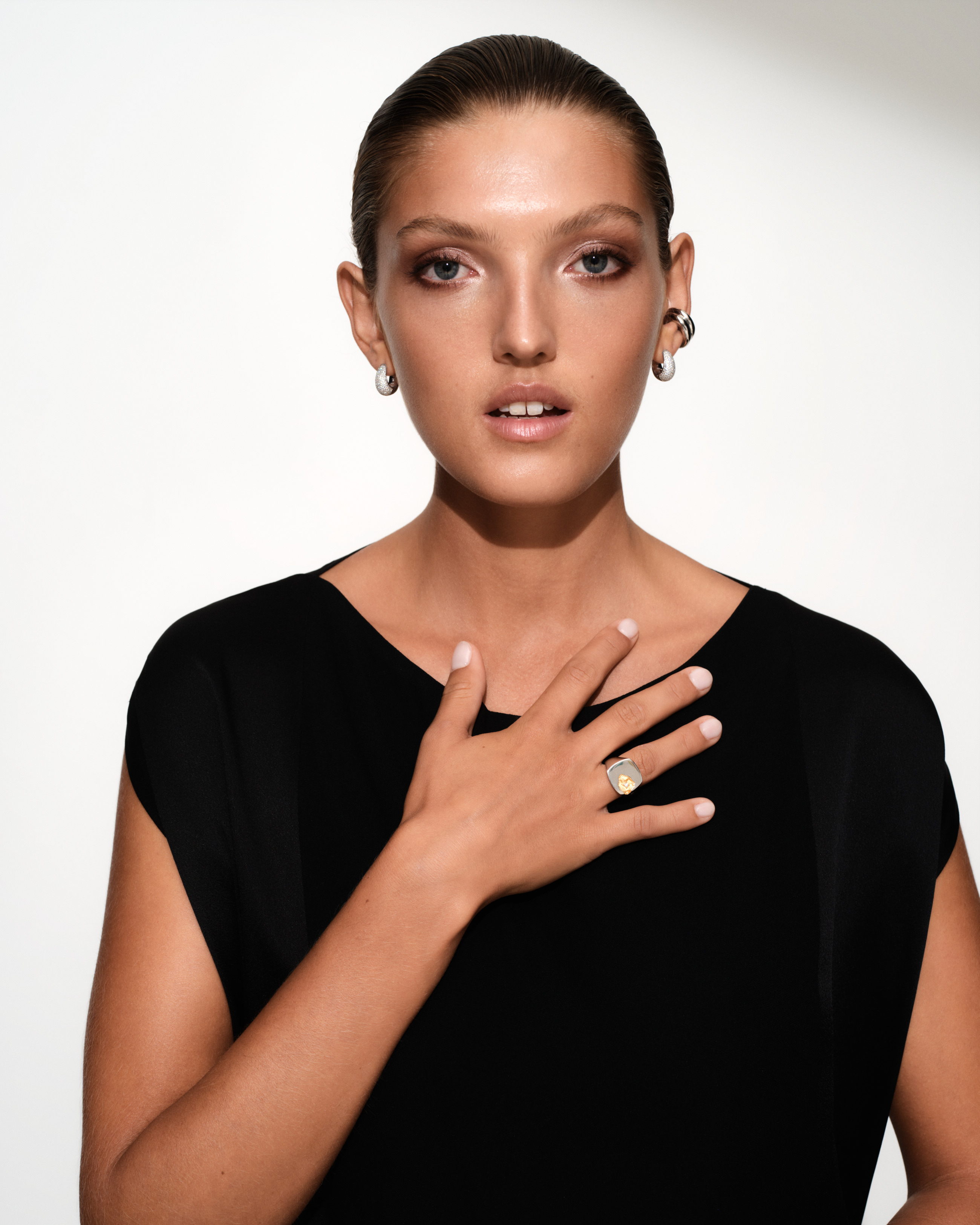 Mined Ring Large Diamond - Tom Wood Project Official Online Store