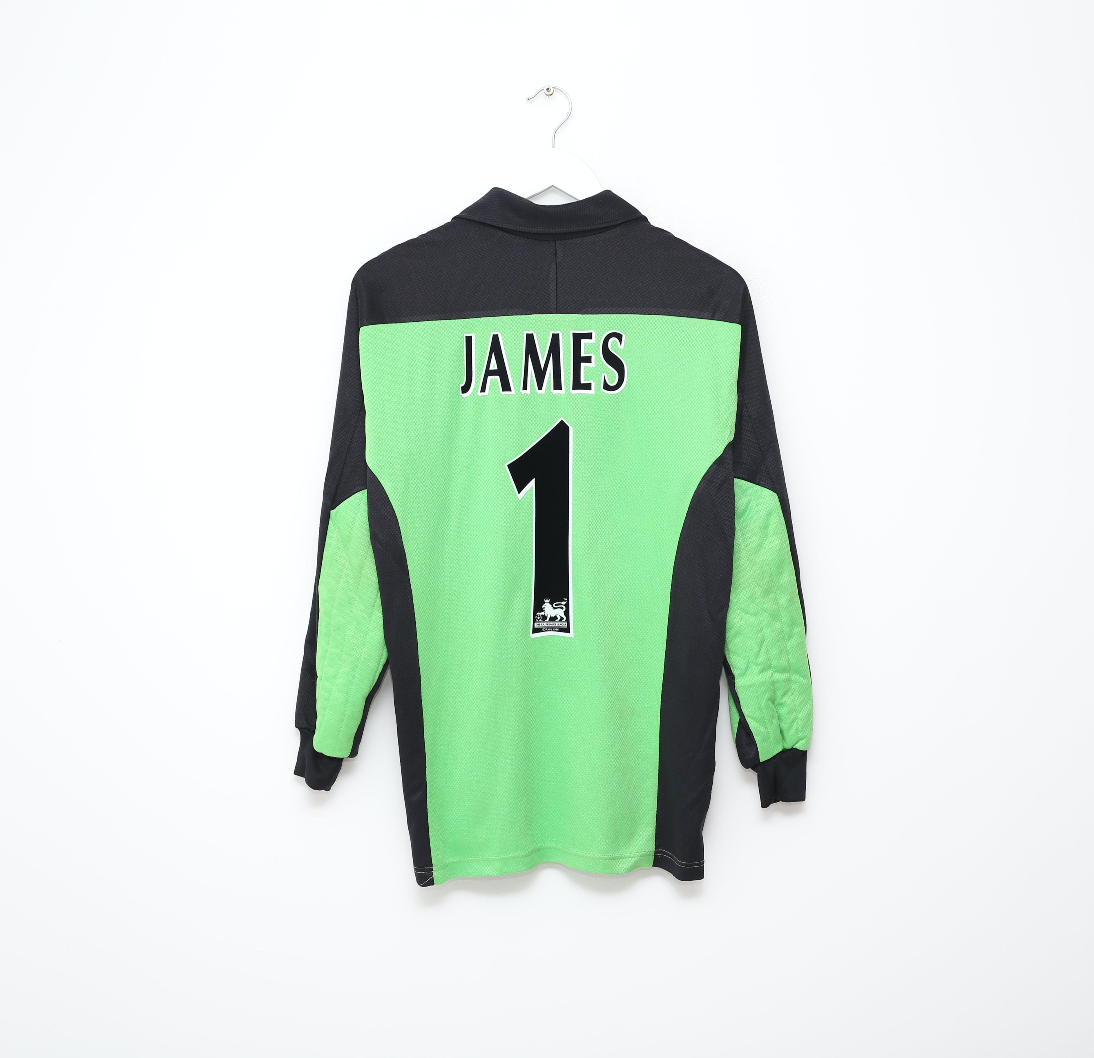 1997/98 JAMES #1 Liverpool Vintage Reebok GK Football Shirt Jersey