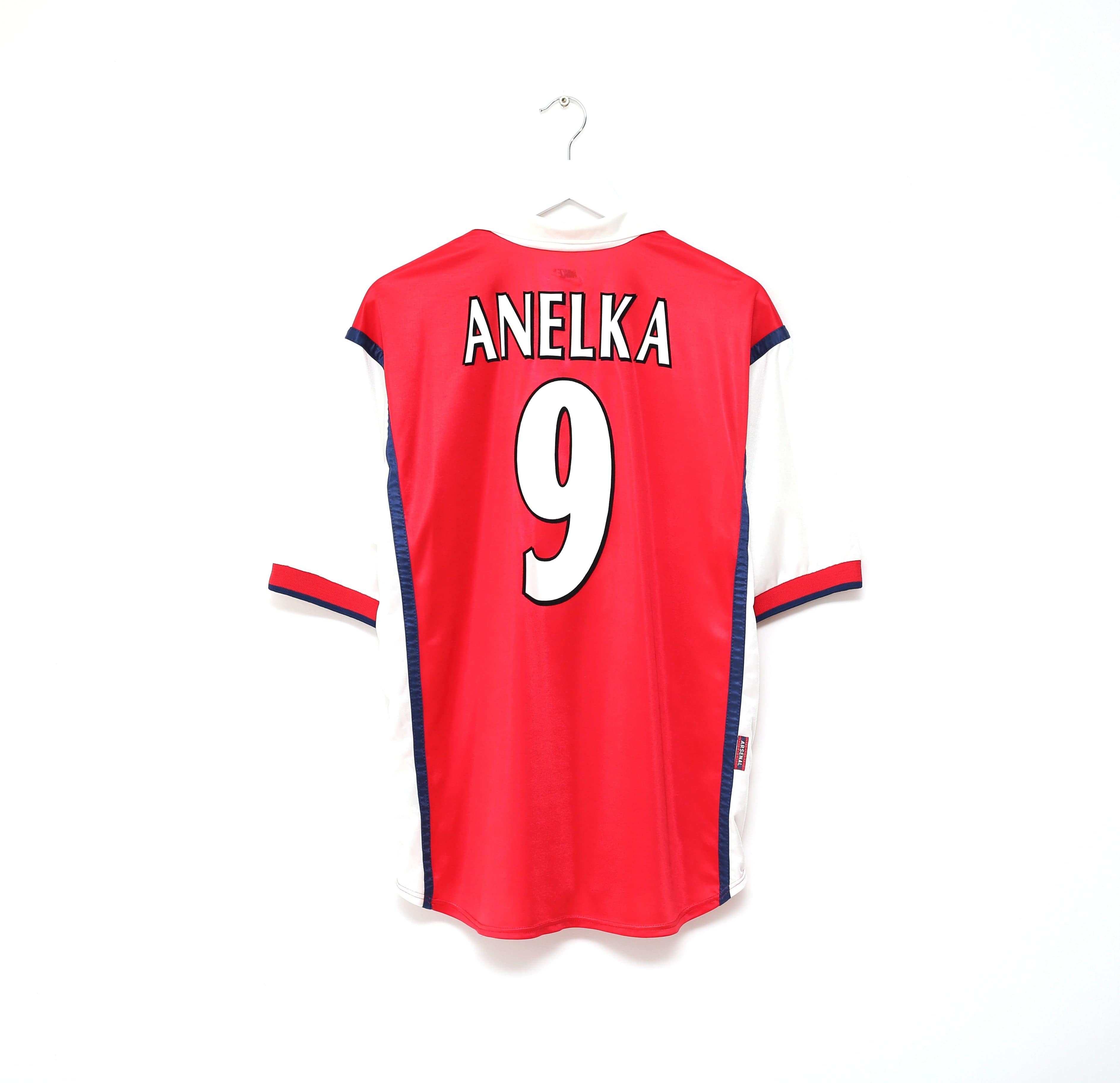 1998/99 ANELKA #9 Arsenal Vintage Nike UCL Home Football Shirt