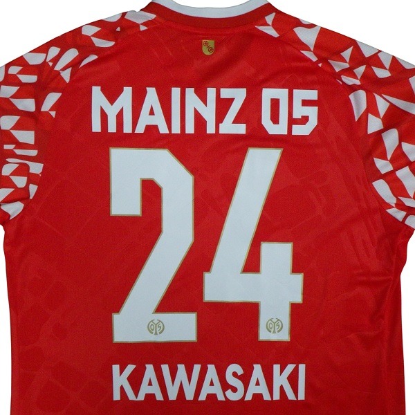 マインツ 25/26 川﨑颯太 公式ユニフォーム ホーム 半袖 オフィシャル