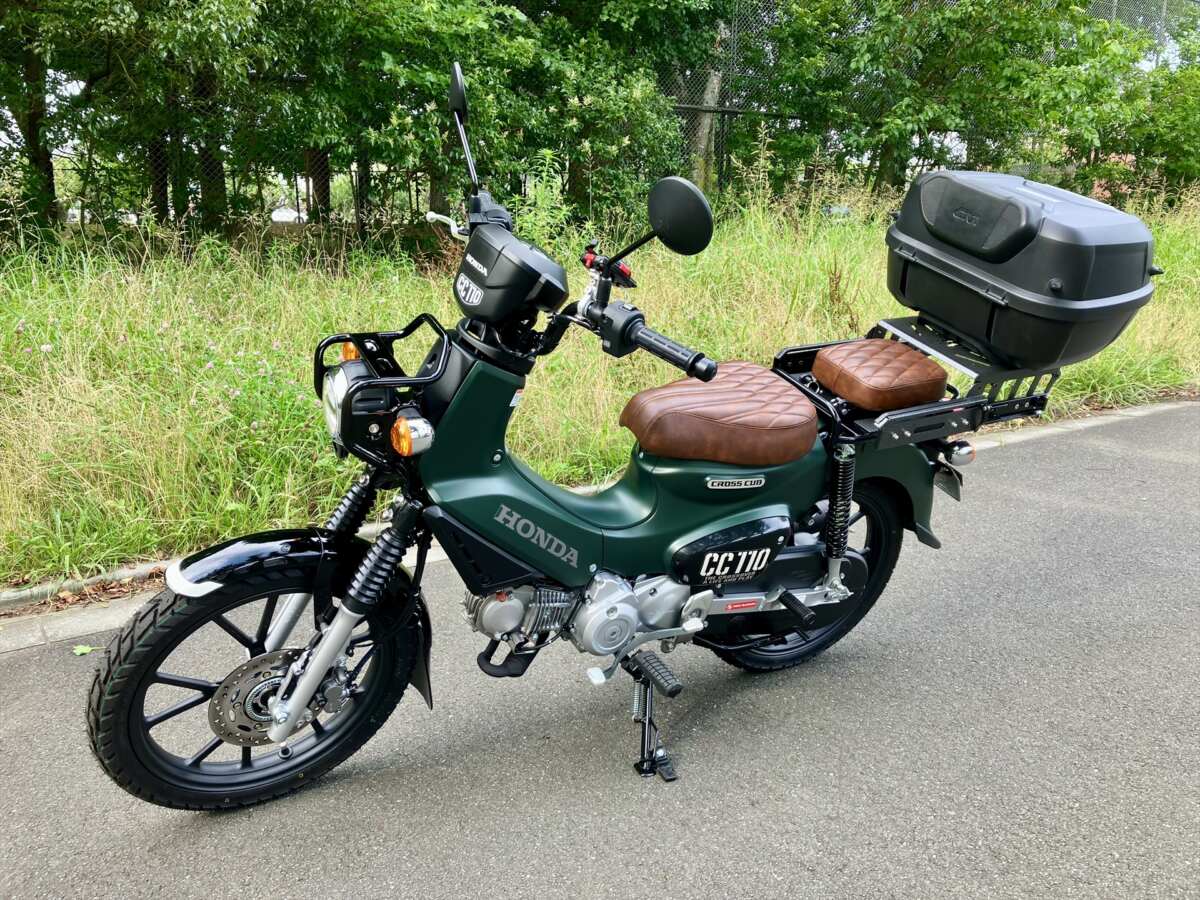 クロスカブ110】「スライドキャリア」と「ピリオンシート」を装着して